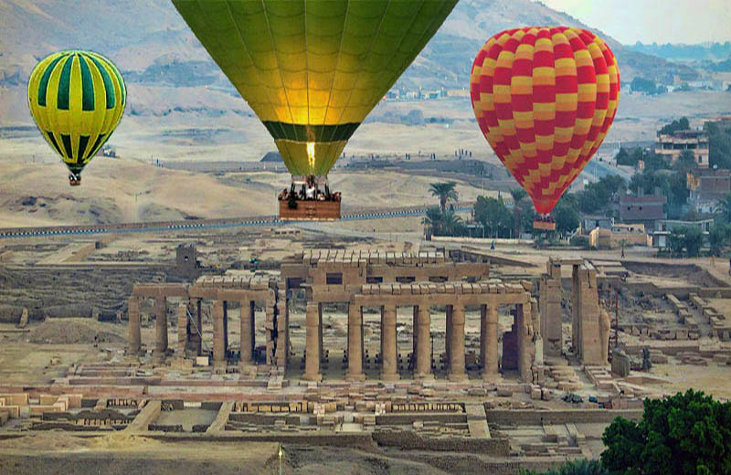 Heißluftballon Theben Luxor